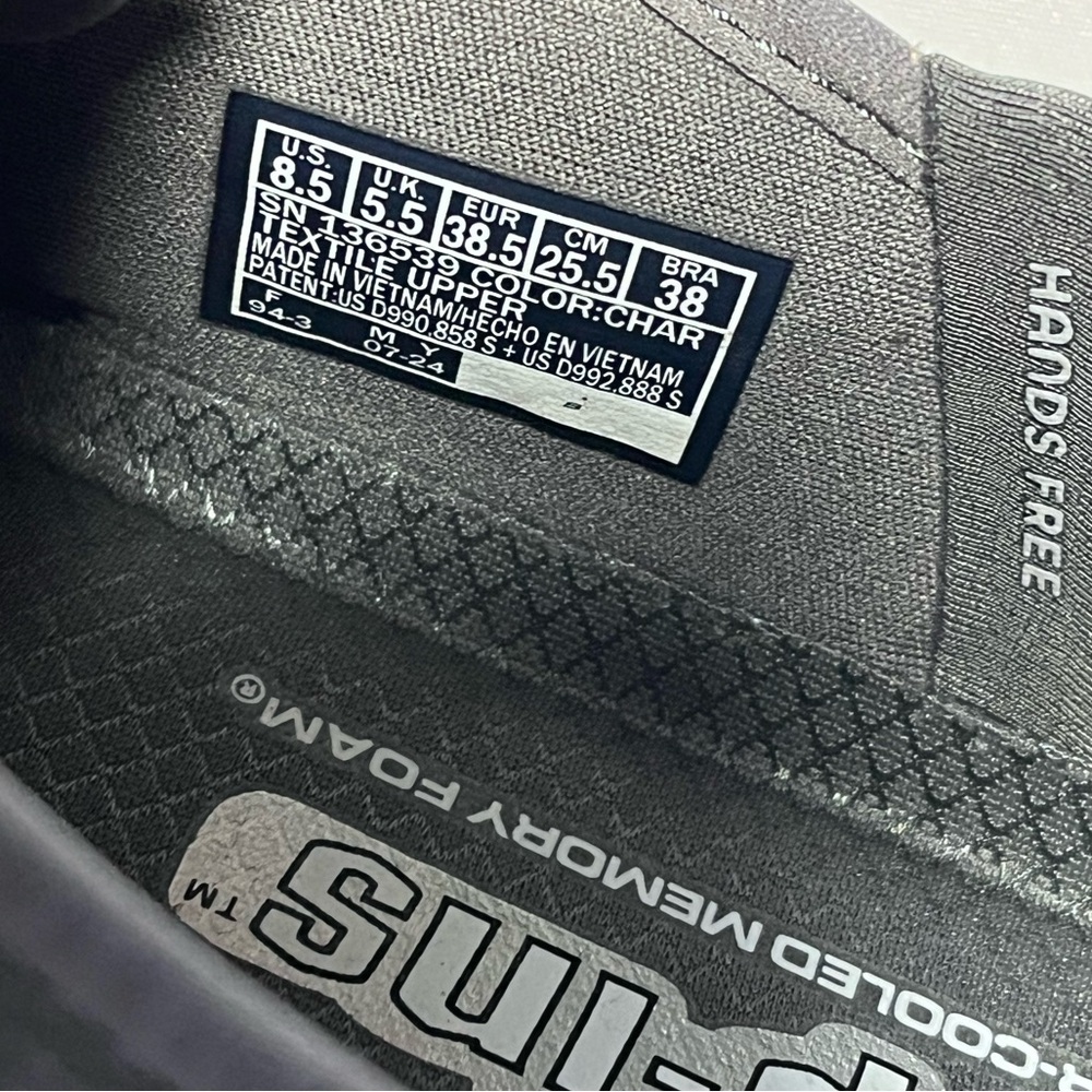Skechers On The Go Flex Merit Slip In Shoes Charcoal Womens Size 8.5 NWOB Gray - Picture 8 of 8